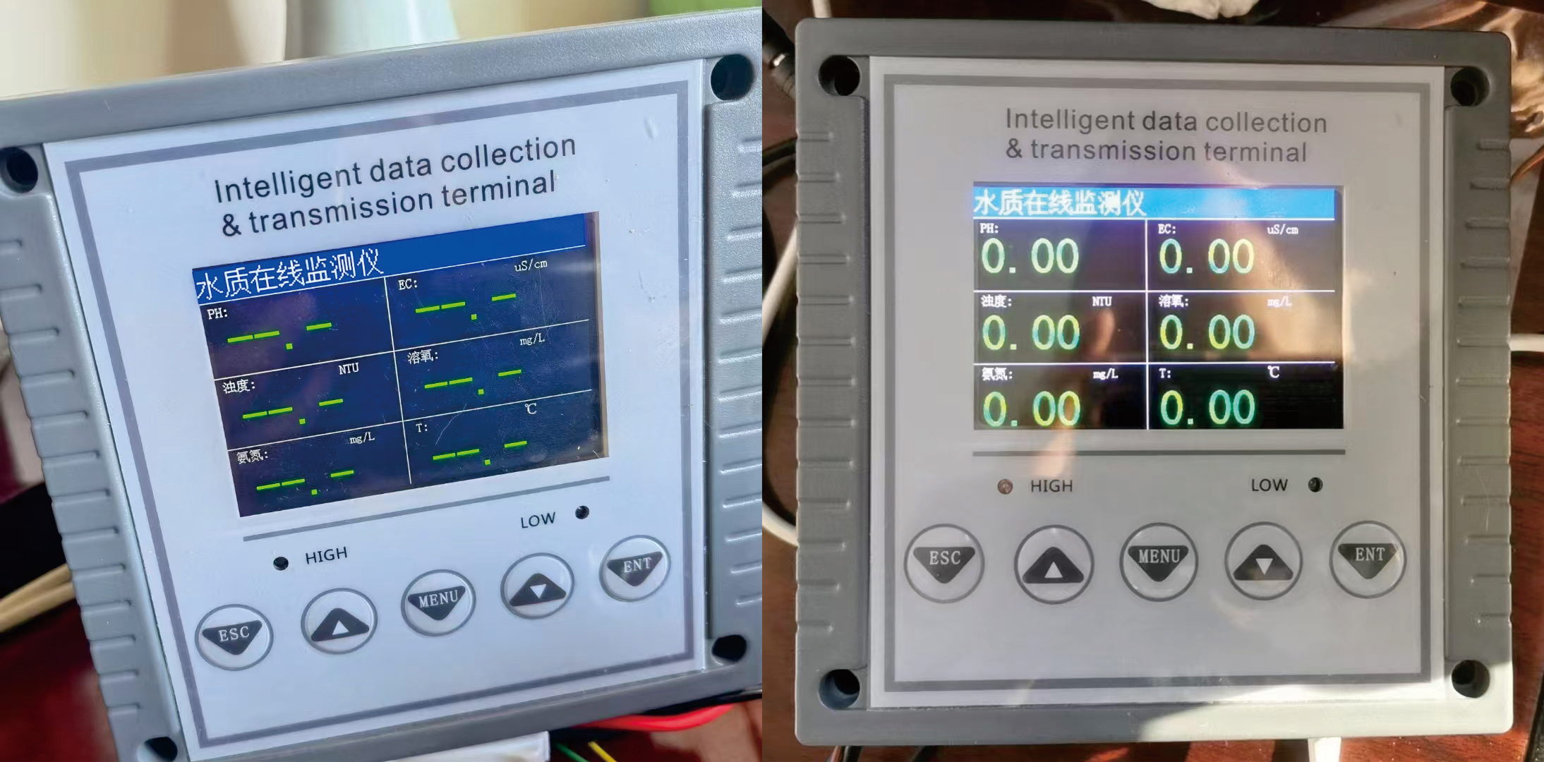 多功能水质在线监测仪（PH、浊度、氨氮、EC、溶氧）